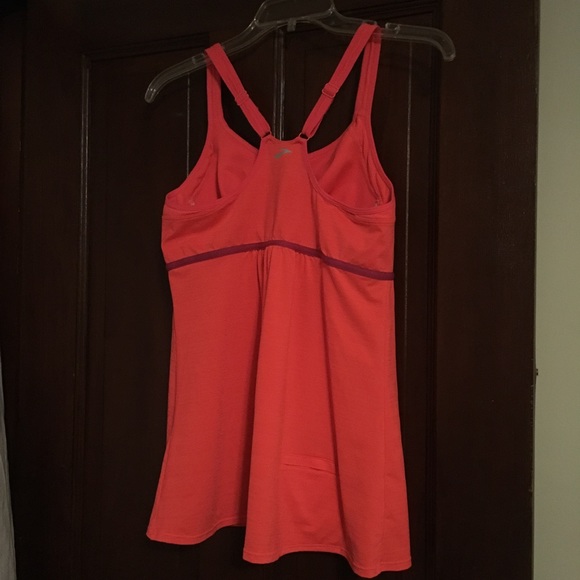 Brooks neon red running tank top - Picture 3 of 5
